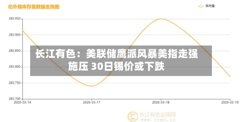 长江有色：美联储鹰派风暴美指走强施压 30日锡价或下跌