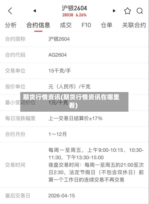 期货行情资讯(期货行情资讯在哪里看)