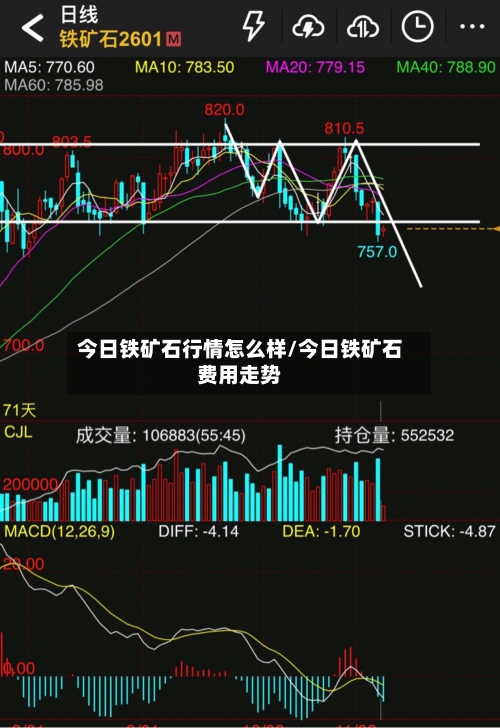 今日铁矿石行情怎么样/今日铁矿石费用走势