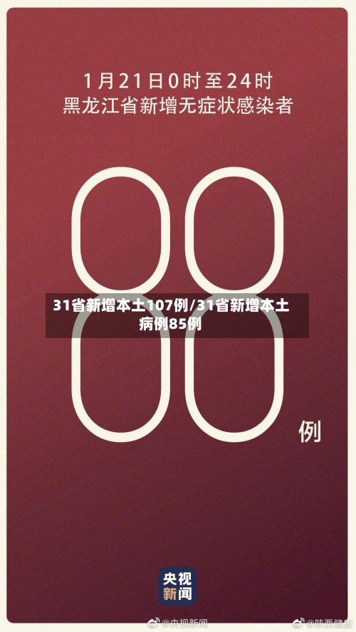 31省新增本土107例/31省新增本土病例85例
