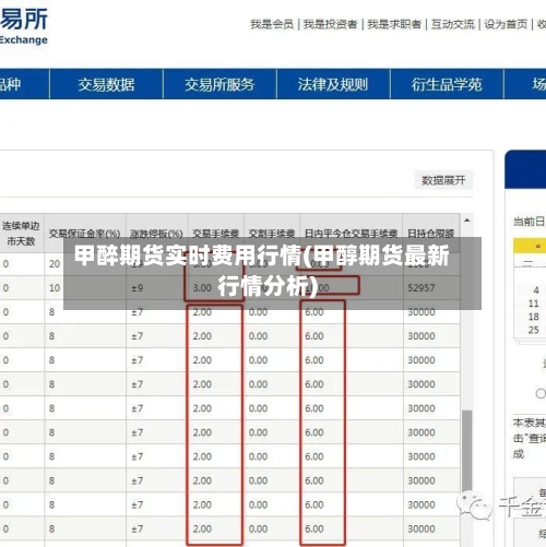 甲醉期货实时费用行情(甲醇期货最新行情分析)-第3张图片
