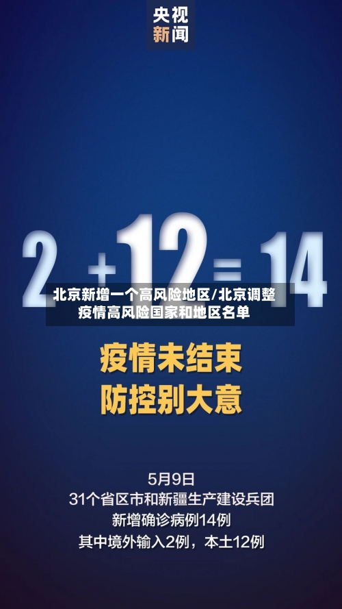 北京新增一个高风险地区/北京调整疫情高风险国家和地区名单