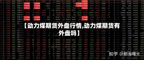 【动力煤期货外盘行情,动力煤期货有外盘吗】