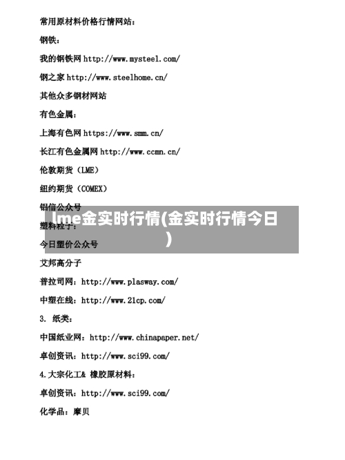 lme金实时行情(金实时行情今日)-第2张图片