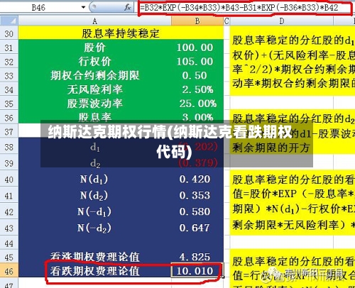 纳斯达克期权行情(纳斯达克看跌期权代码)