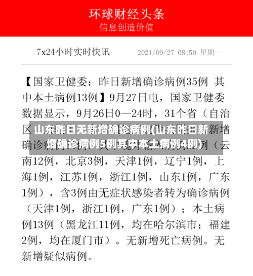 山东昨日无新增确诊病例(山东昨日新增确诊病例5例其中本土病例4例)-第2张图片