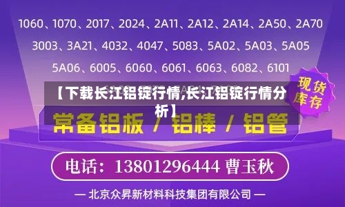 【下载长江铝锭行情,长江铝锭行情分析】
