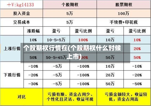 个股期权行情在(个股期权什么时候上市)