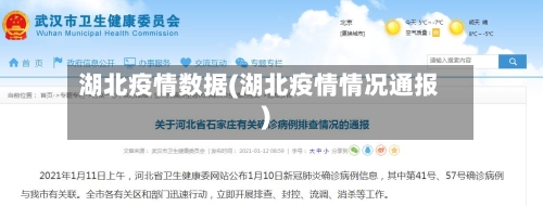 湖北疫情数据(湖北疫情情况通报)