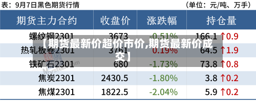 【期货最新价超价市价,期货最新价成交】