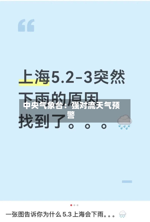 中央气象台：强对流天气预警