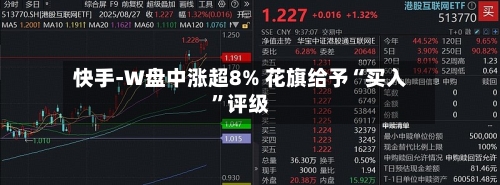快手-W盘中涨超8% 花旗给予“买入”评级-第3张图片