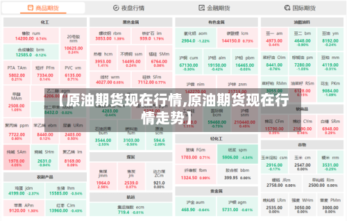 【原油期货现在行情,原油期货现在行情走势】-第3张图片