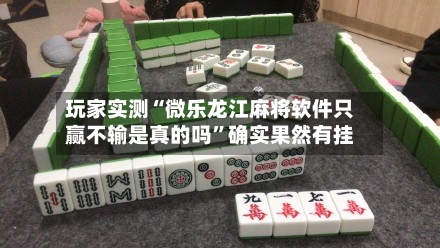 玩家实测“微乐龙江麻将软件只赢不输是真的吗	”确实果然有挂-第3张图片