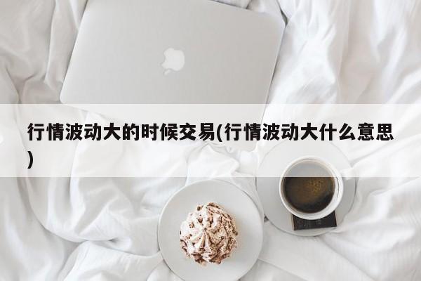 行情波动大的时候交易(行情波动大什么意思)